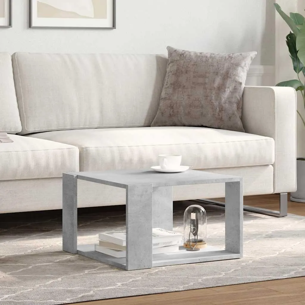 Petite Table Basse Robuste Grise - Solution Salon Moderne et Facile d'Entretien - 3