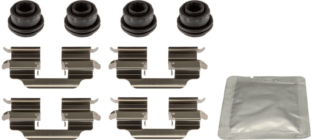 TRW PFK766 Zubehörsatz Scheibenbremsbelag Hinten für OPEL Corsa E Schrägheck (X15) Adam (M13) für VAUXHALL Corsa Mk IV (E) Schrägheck (X15)