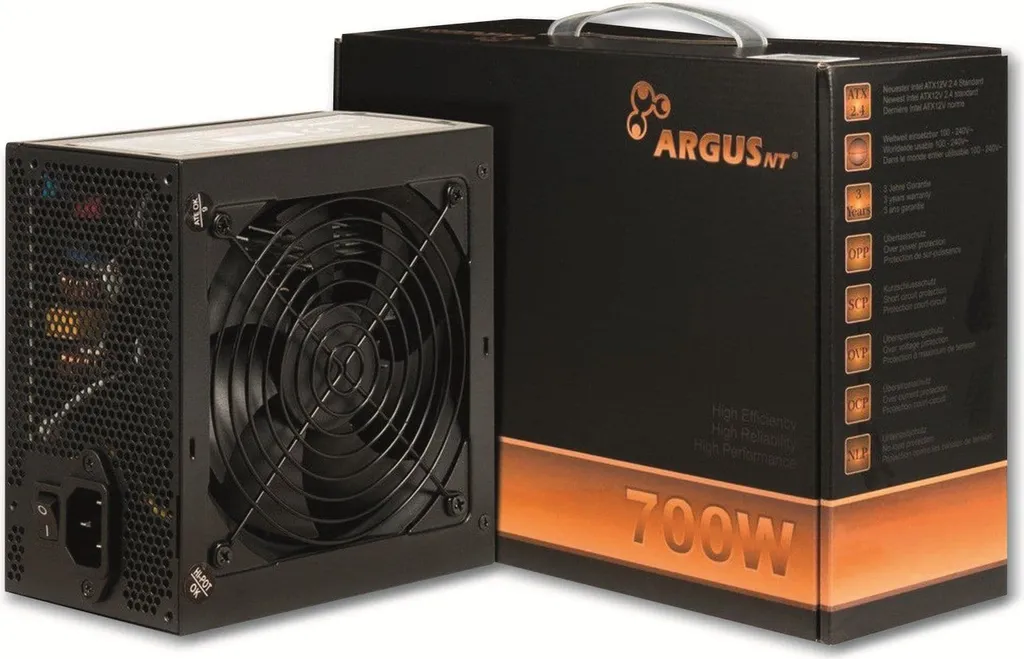 Inter Tech 88882179 Inter-Tech Netzteil 700W Argus BPS-700 1X120mm Lüfter retail