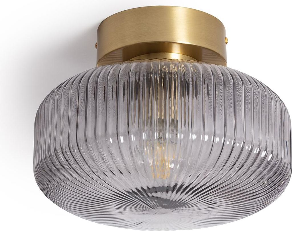 Deckenleuchte Metall und Glas Windsor Gold