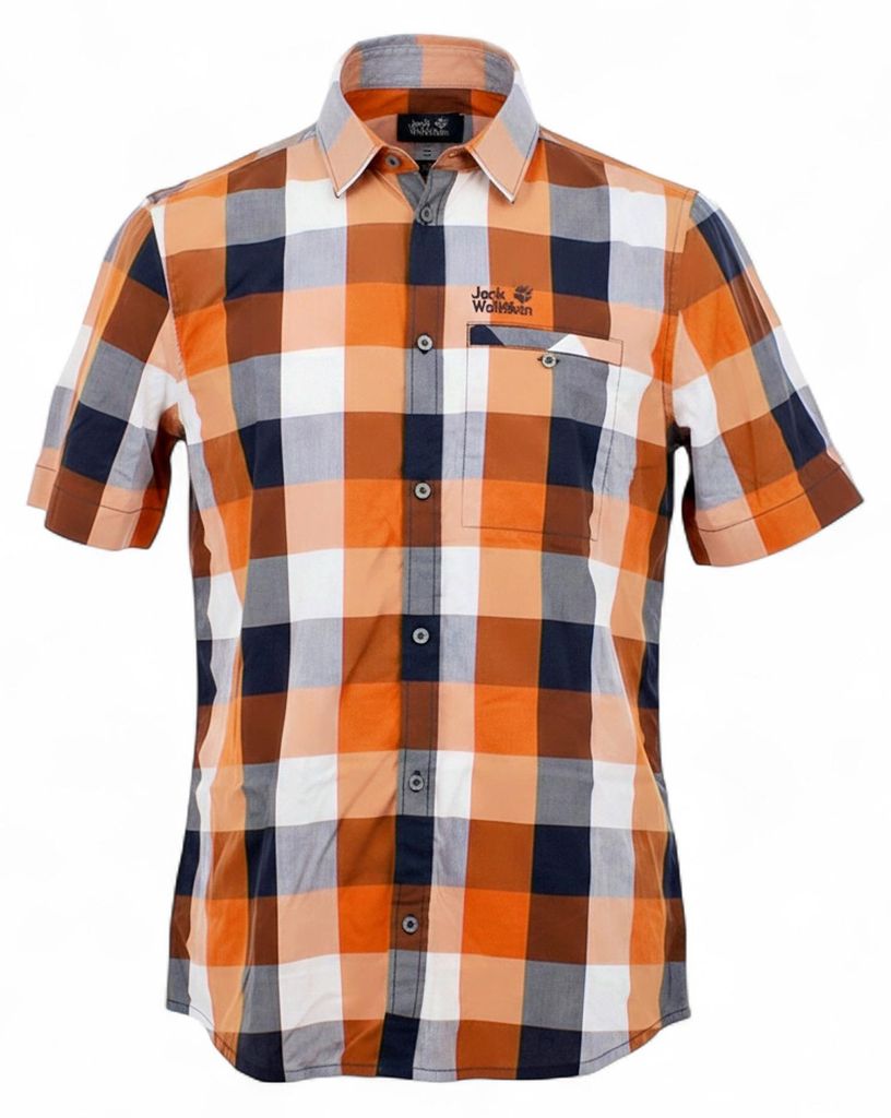 Jack Wolfskin Fairford Shirt Herren Orange Größe M