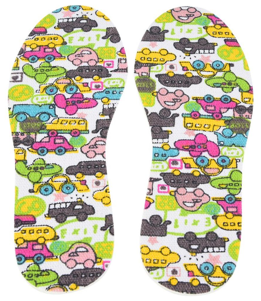 Latex-Einlegesohle, atmungsaktive Einlegesohlen, Auto-Muster, ultraweiche Stoßdämpfung für Männer, Frauen, gehende Kinder