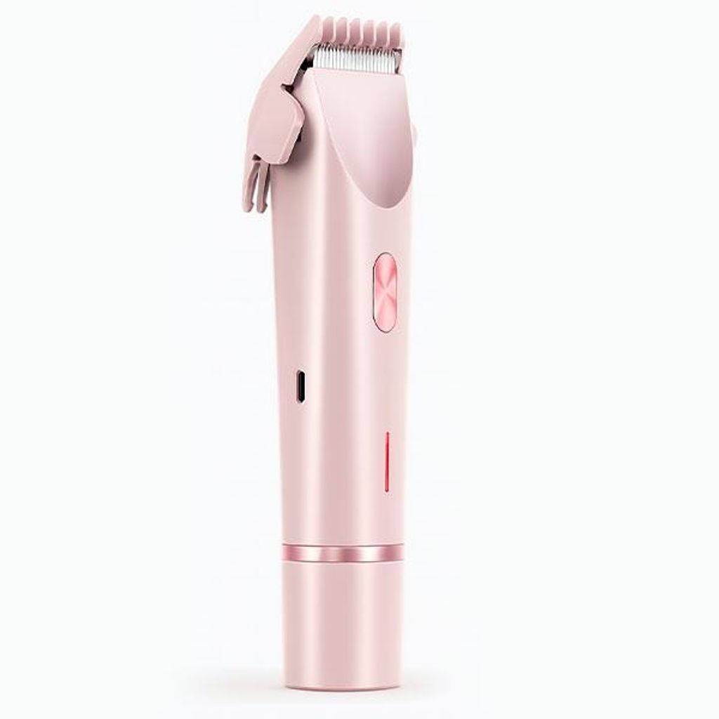 Rasoio donna 2 in 1 con doppia testa in rosa e ricarica Immagine del prodotto 