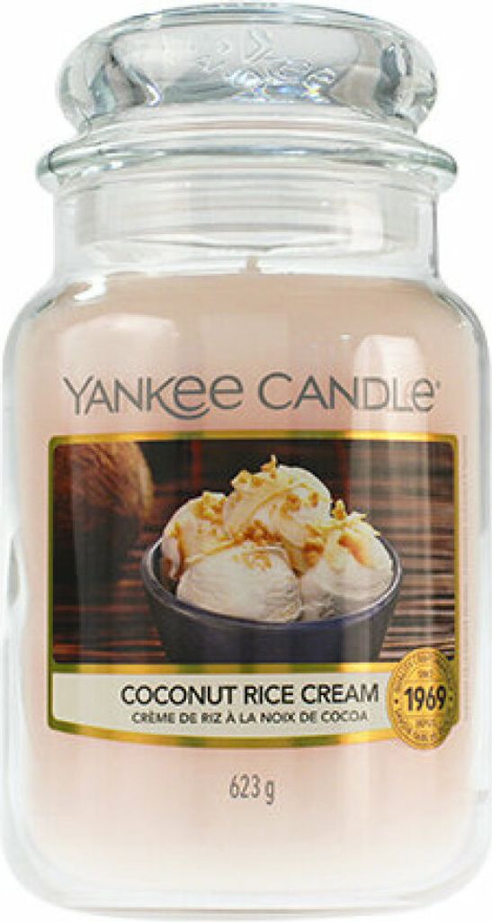 Yankee Candle Coconut Rice Cream, Okrągły, Biały, Kokos, Zdjęcie produktu 