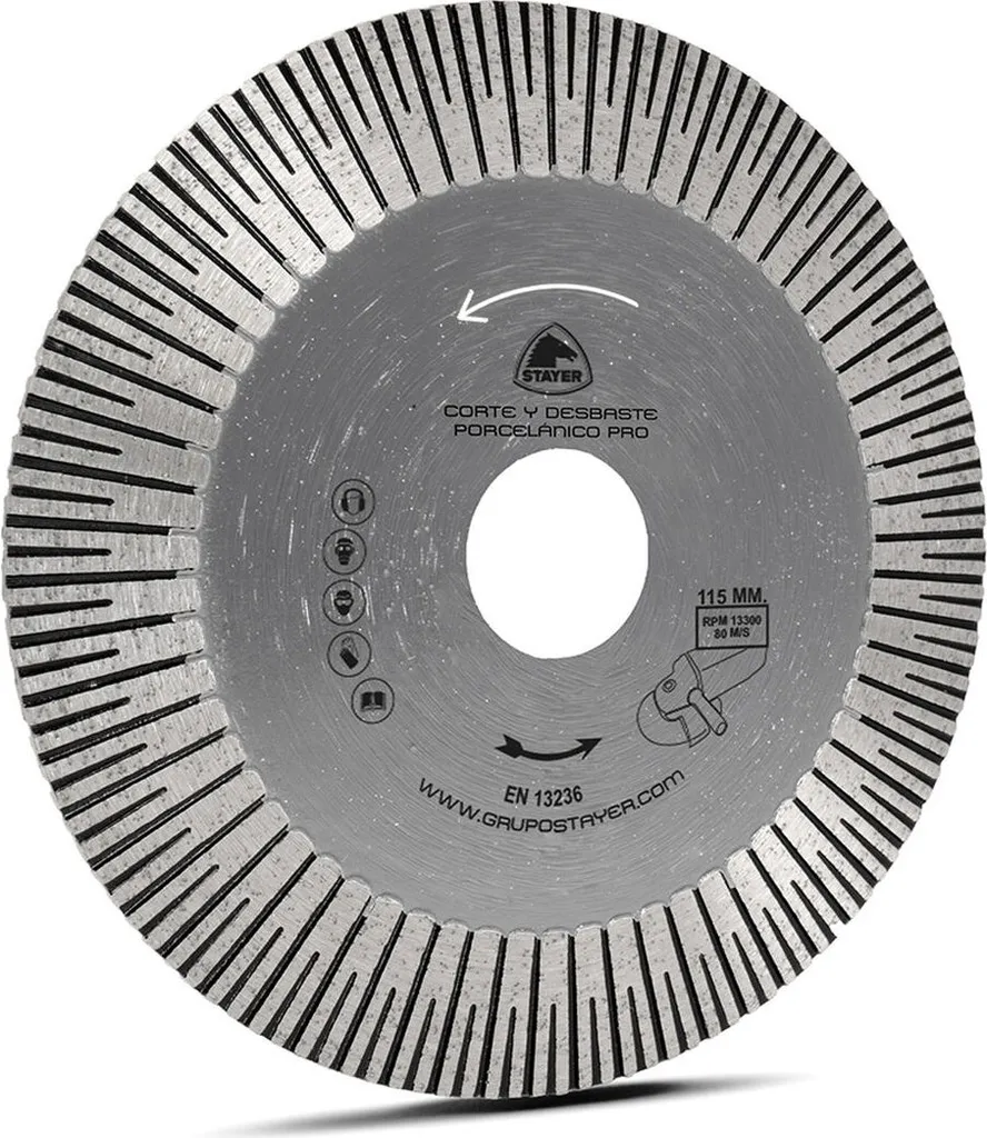 Disque à tronçonner Stayer Pro Ø 115 mm pour rugosage de la porcelaine