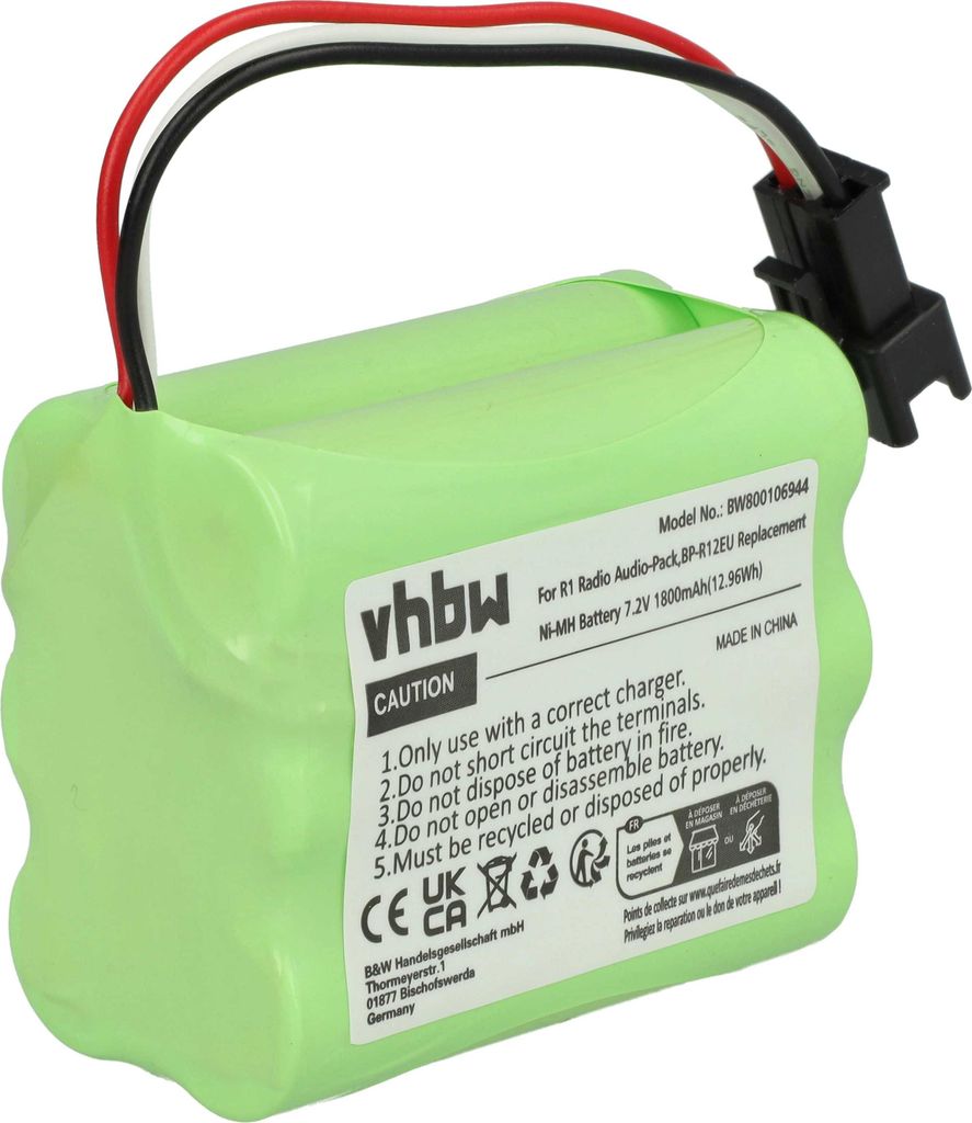 vhbw Akku kompatibel mit Teac R-5, MP3, MP4, R-1, R-2, R5, Produktbild 