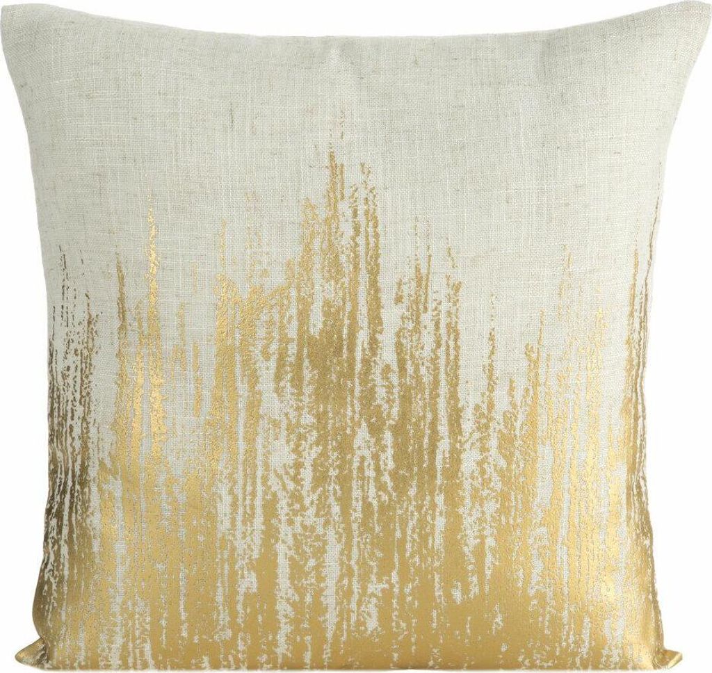 EUROFIRANY | Taies d'oreiller - IMANI - 45x45 cm - Or-Beige Image du produit 