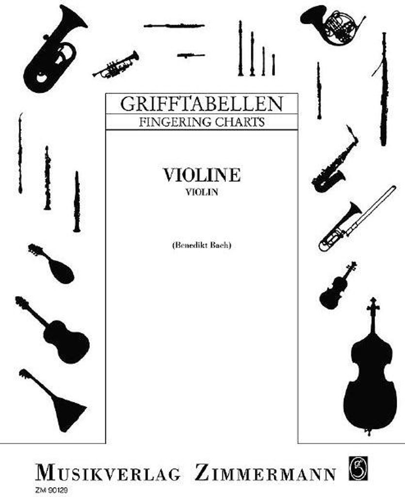 Grifftabelle für Violine