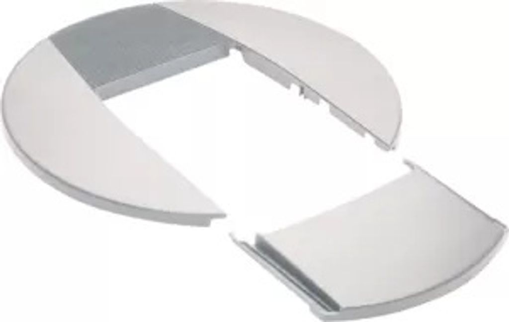 Hager Rosette halogenfrei DA200 verkehrsweiß DAC809016 Produktbild 