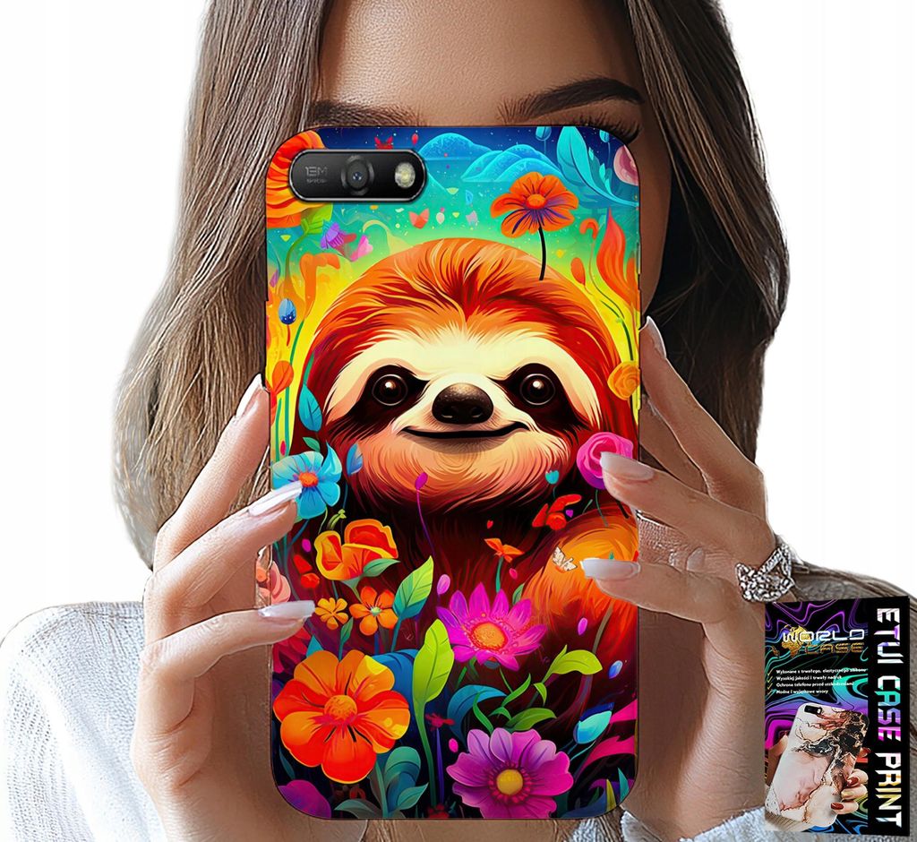 Etui Do Huawei Y6 2018 - Kolorowe Wzory Koala Zwierzęta + Szkło