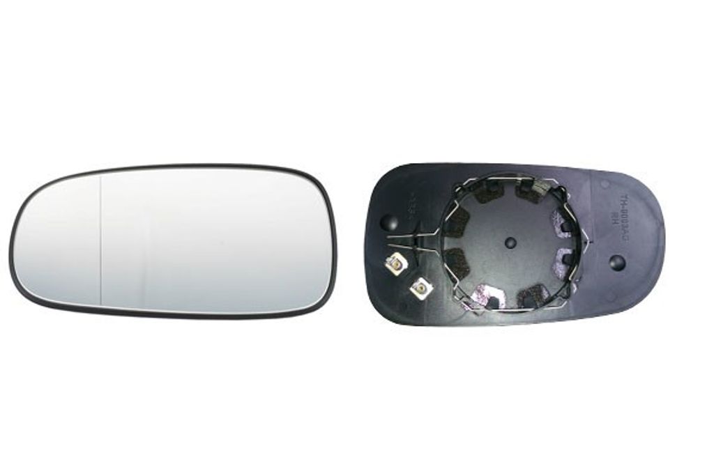 ALKAR Spiegelglas Außenspiegel Links für SAAB 9-3 Kombi (YS3F) Beheizbar Asphärisch 6431242