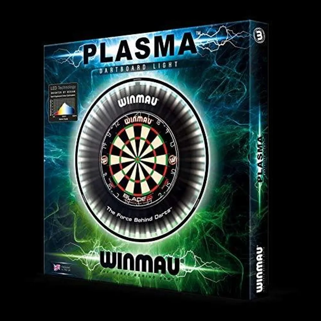 Éclairage LED pour cible de fléchettes Winmau Plasma en aluminium - 34