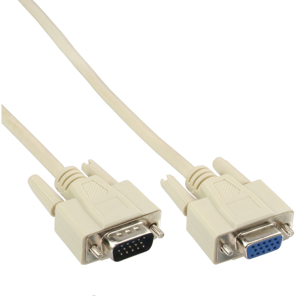 InLine® VGA Verlängerung, 15pol HD Stecker / Buchse, 3m Produktbild 