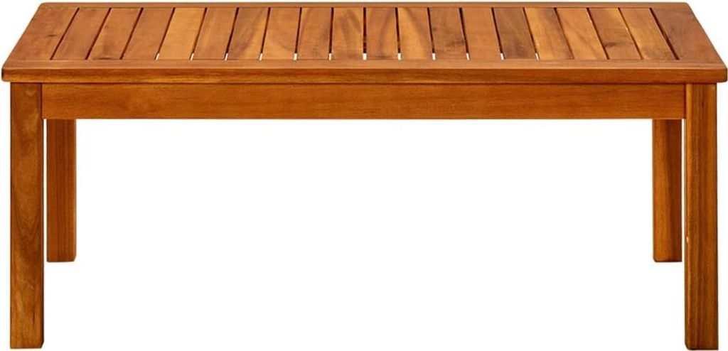A wooden coffee table on a white background.