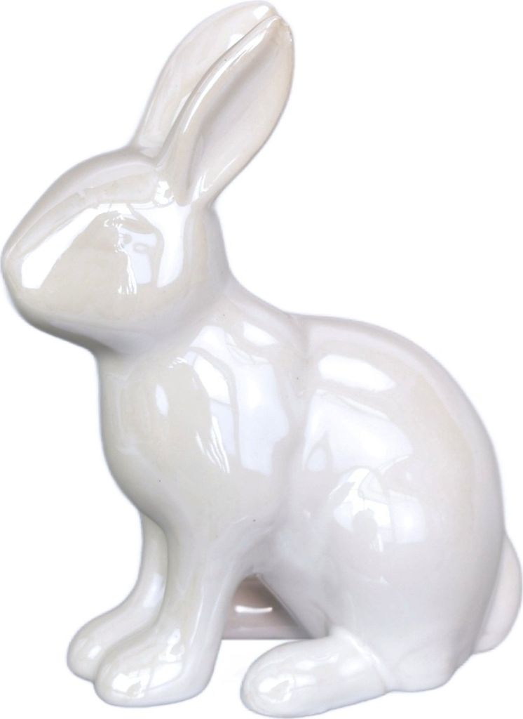 Zajíc keramický bílý 13 cm Obrázek produktu 