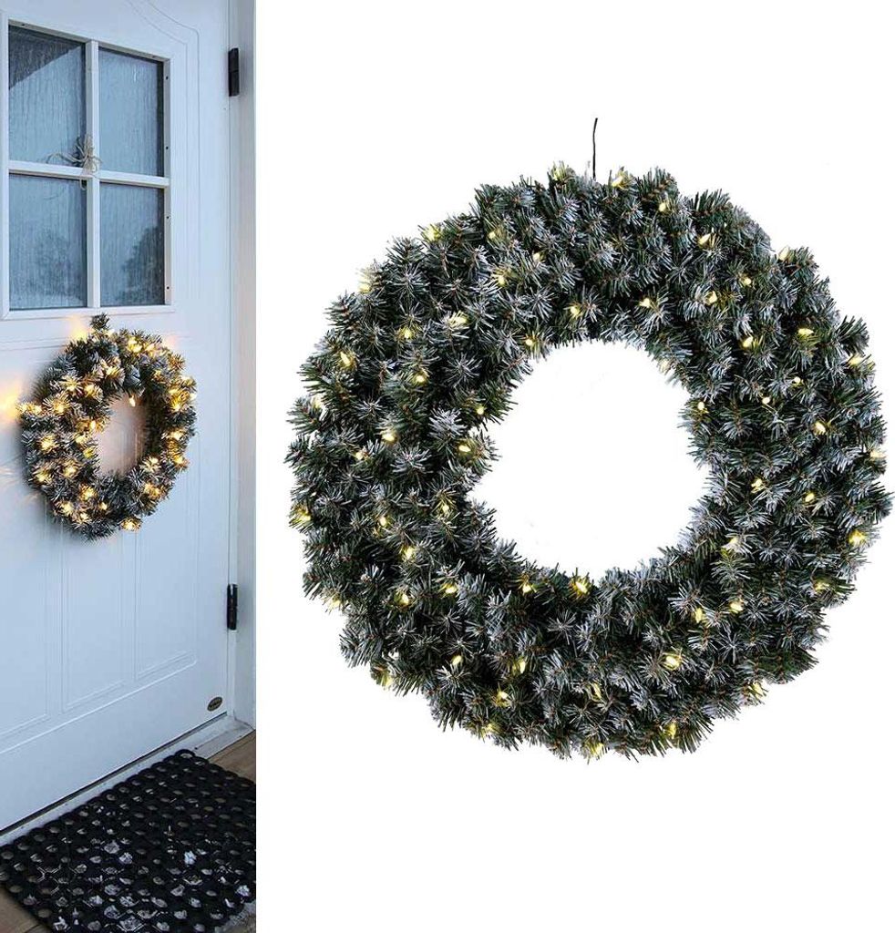 EGLO LED vánoční věnec, vánoční, adventní věnec v jedlově Obrázek produktu 