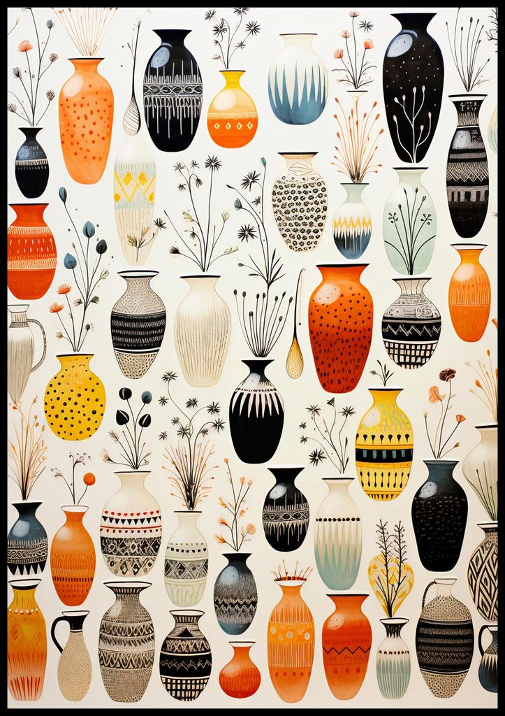 Plakat 70x100cm Symphonie der Vasen