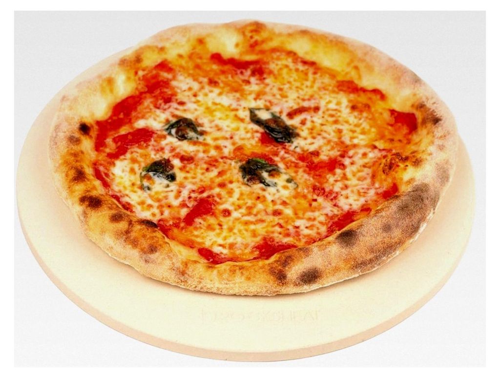 28 x 1,2 cm 27,9 cm Pizzastein aus Cordierit für Backofen und Grill, Lebensmittelqualität Backstein für Pizza und Brot, Zubehör für Outdoor-Gr...
