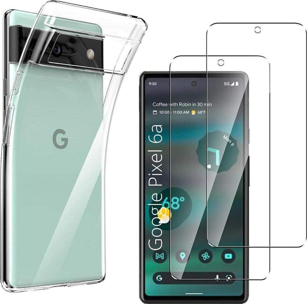 Custodia per Google Pixel 6a con 2 protezioni in vetro Immagine del prodotto 