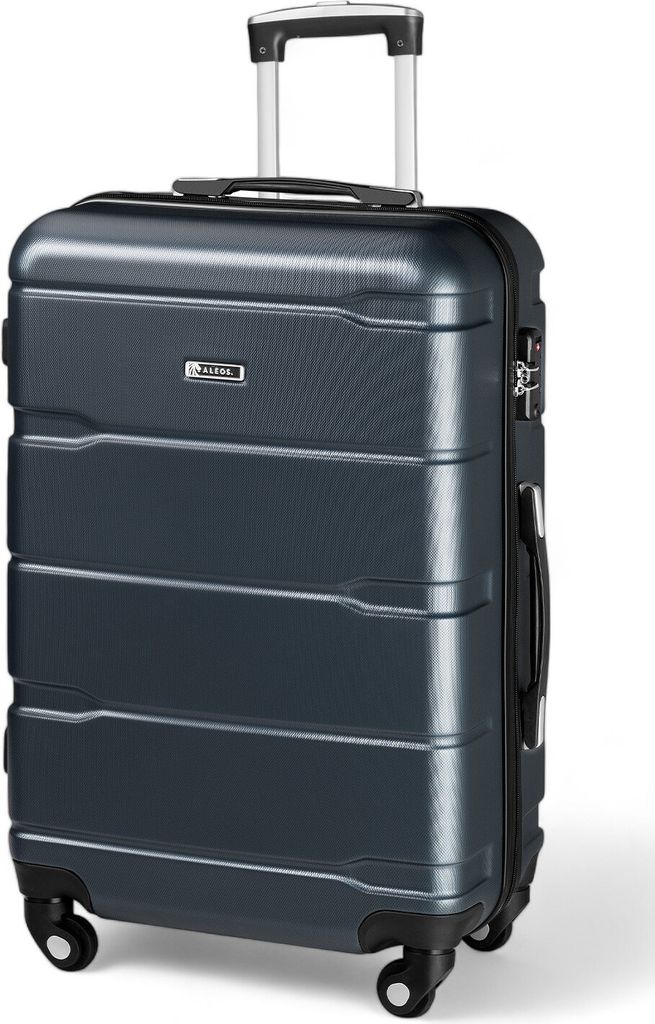 ALEOS. Hartschalen Koffer XL 45x28x66cm Reisekoffer, Hartschalen Trolley, Anthrazit, leicht, Hartschale, robust, 100% ABS+PC, TSA Schloss, leichtg...