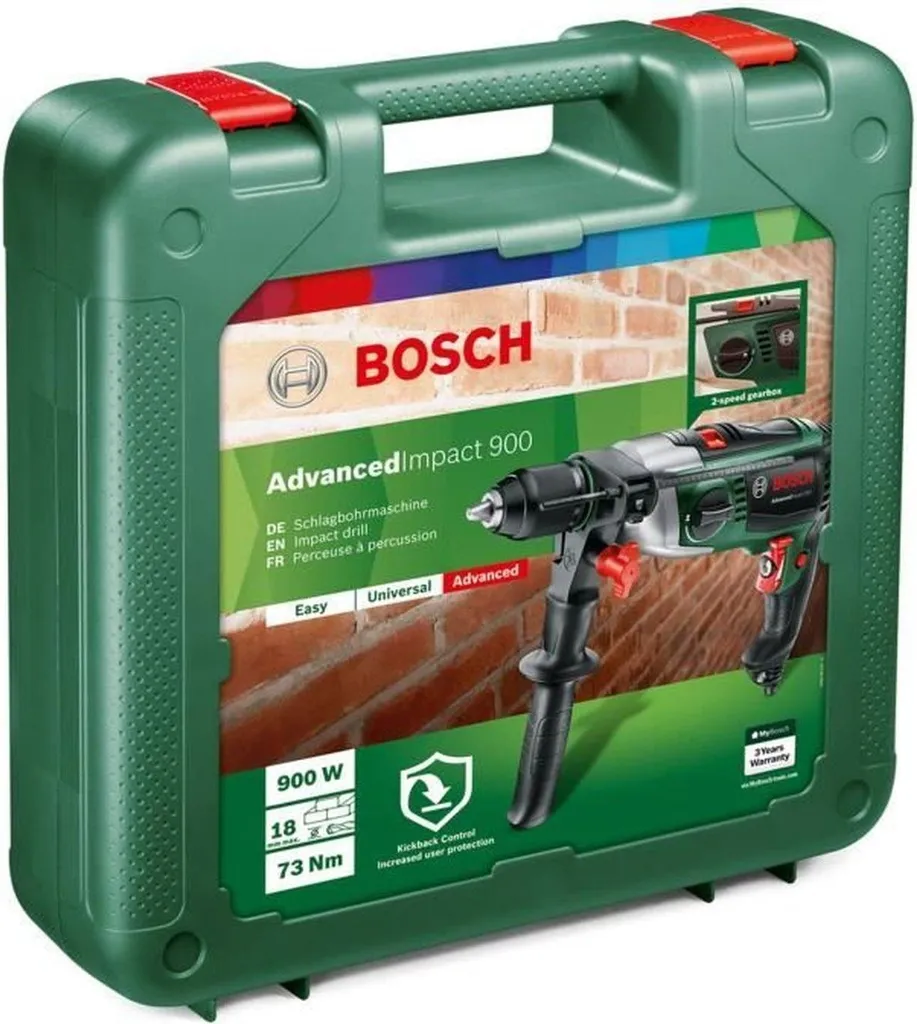 Bosch AdvancedImpact 900 Perceuse à percussion 2850 RPM Noir et Vert - 10