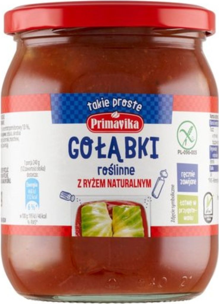 Primavika Gołąbki wegetariańskie z ryżem 480 g Zdjęcie produktu 