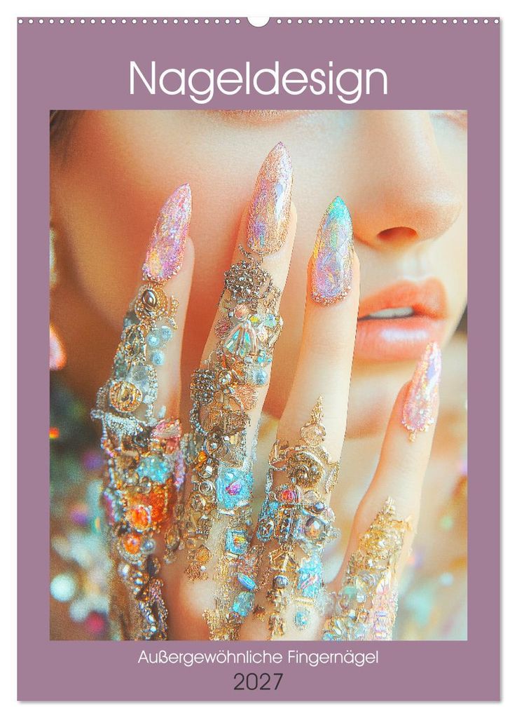 Nageldesign. Außergewöhnliche Fingernägel (Wandkalender 2027 DIN A2 hoch), CALVENDO Monatskalender