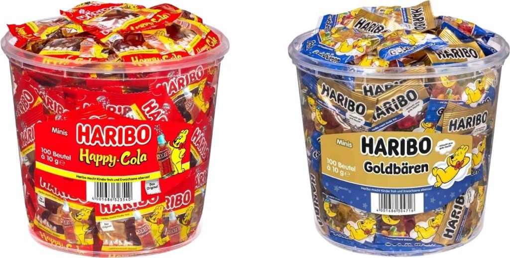 Gute-Nacht Goldbaren Happy Cola Geleebohnen 200pcsx10g 2kg - Haribo
