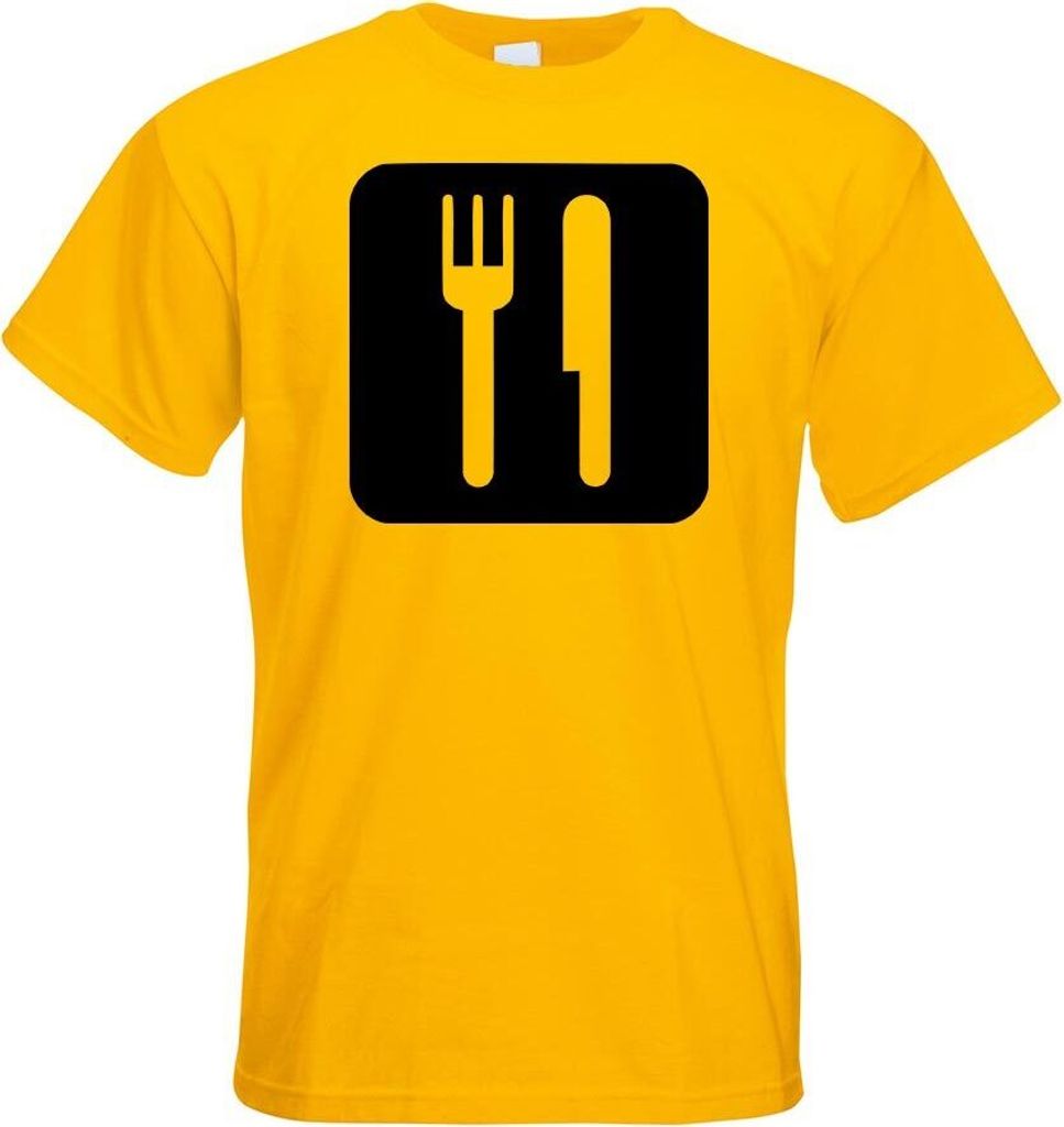 Kiwistar - T-Shirt - gelb - Essen Speisen Piktogramme Herren Funshirt Bedruckt Design Sprüche Spruch Motive - mit Motiv Bedruckt - Funshirt Design...