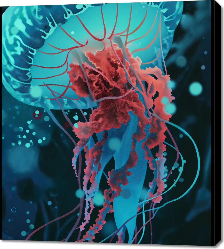 Image Méduse 90x100 cm - Décorer un Grand Mur Vide avec Élégance et Style