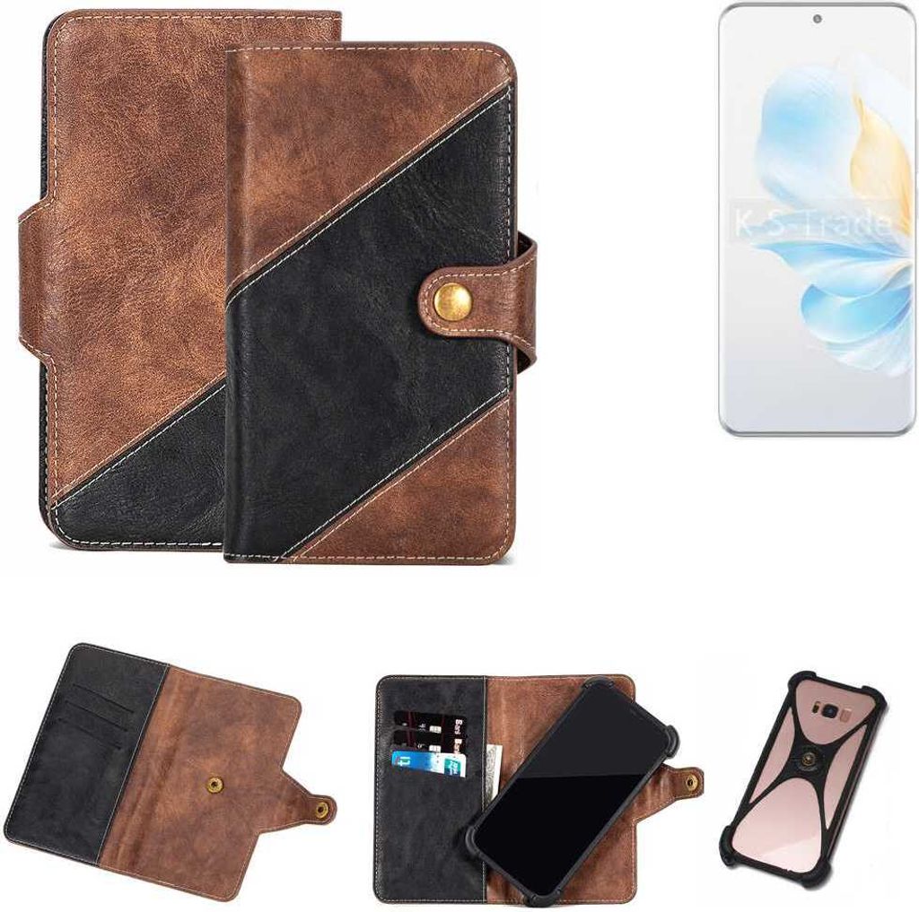K-S-Trade Handyhülle Schutzhülle Bookstyle Case kompatibel mit Honor 100 Pro Klapphülle Cover Hülle Schutztasche 1x