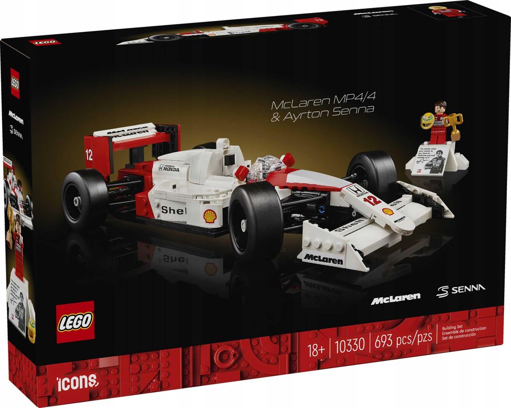 10330 - LEGO Icons - McLaren MP4/4 i Ayrton Senna Zdjęcie produktu 