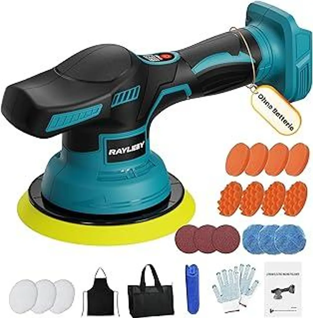 Lucidatrice Auto Eccentrica 18V Compatibile Makita - Kit Cura Auto Professional