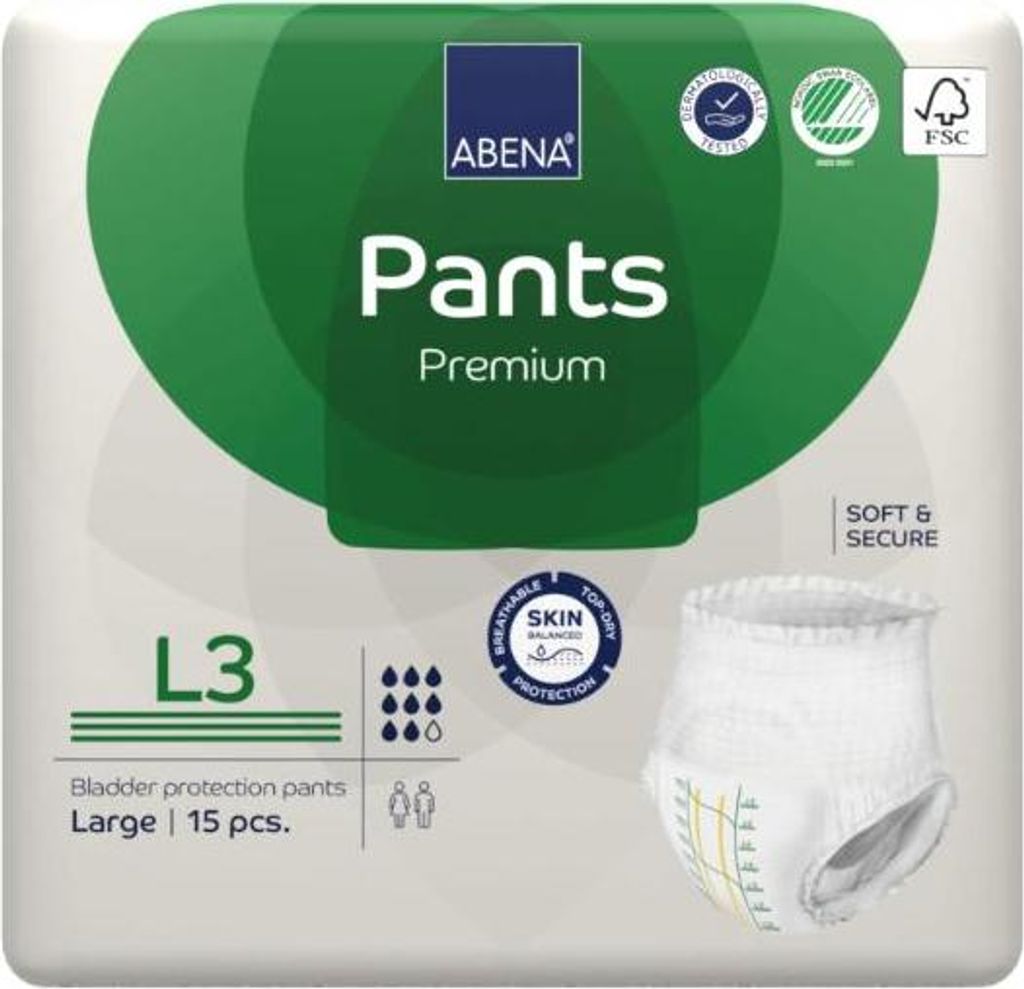 Abena Pants Premium 3 Large - 1 paquet de 15 protections Image du produit 