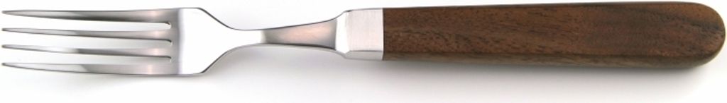 Paul Adrian Solingen Steakgabel 1tlg. Steak Messer Gabel Grillbesteck Pizzabesteck Set Walnuss