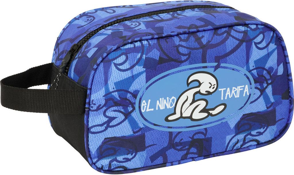 Reise-Toilettentasche El Niño Roller Blau Schwarz 26 x 15 x 12 cm