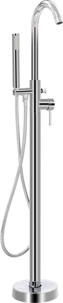 Freistehende Badewannenarmatur Edelstahl 118,5 cm