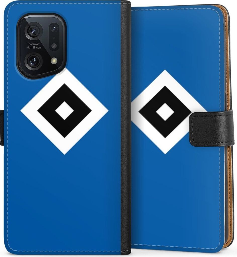 DeinDesign Klapphülle für Oppo Find X5 Handytasche Lederhülle Tasche HSV Hamburger SV Logo