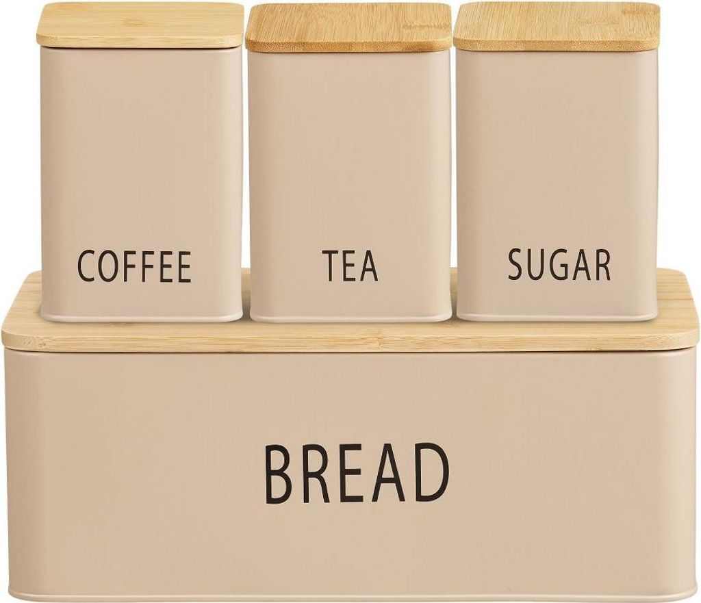 Tuva Brotdose Set mit 4 beige.