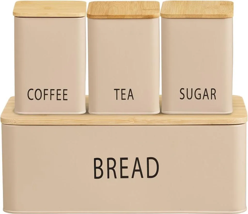 Paniers à Pain Tuva Beige Set de 4 pour Petit-Déjeuner et Brunch