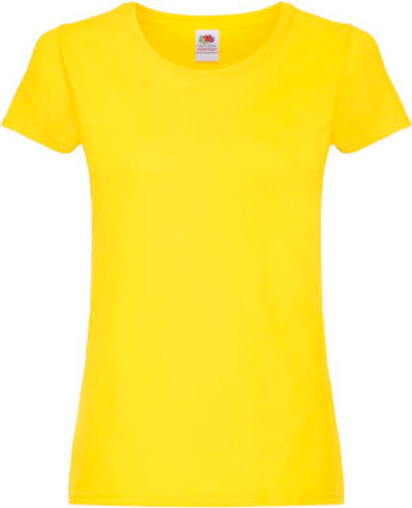 Damen T-Shirt Original-T - Gelb, XS