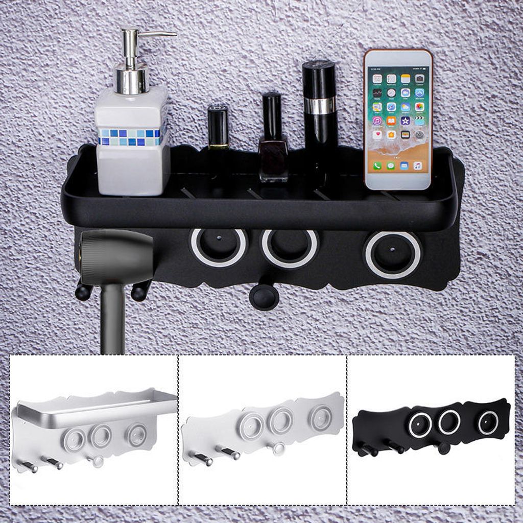 Magnetischer Halter für Dyso Superson Haartrockner Ständer Halterung Desktop Organizer - Silber M