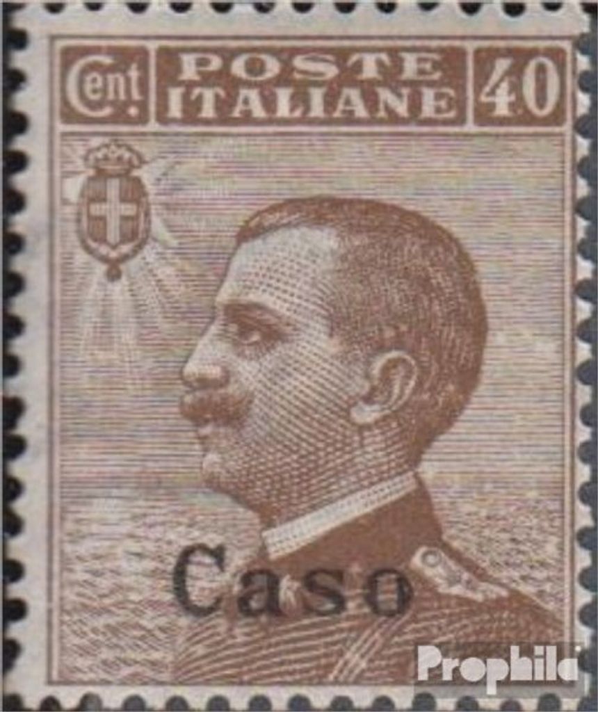 Briefmarken Ägäische Inseln 1912 Mi 8II postfrisch Aufdruckausgabe Caso