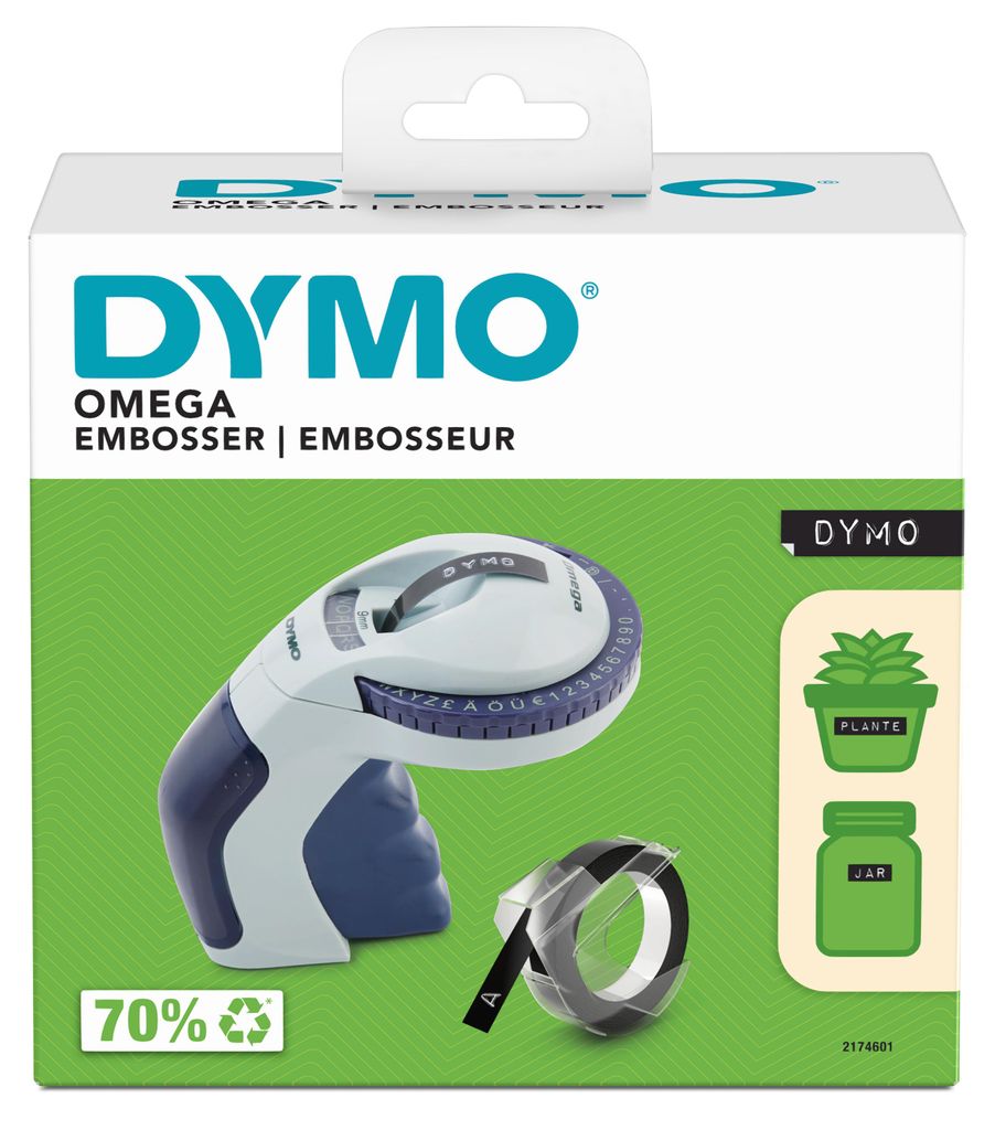 DYMO Omega Prägegerät | kleines Beschriftungsgerät mit Produktbild 