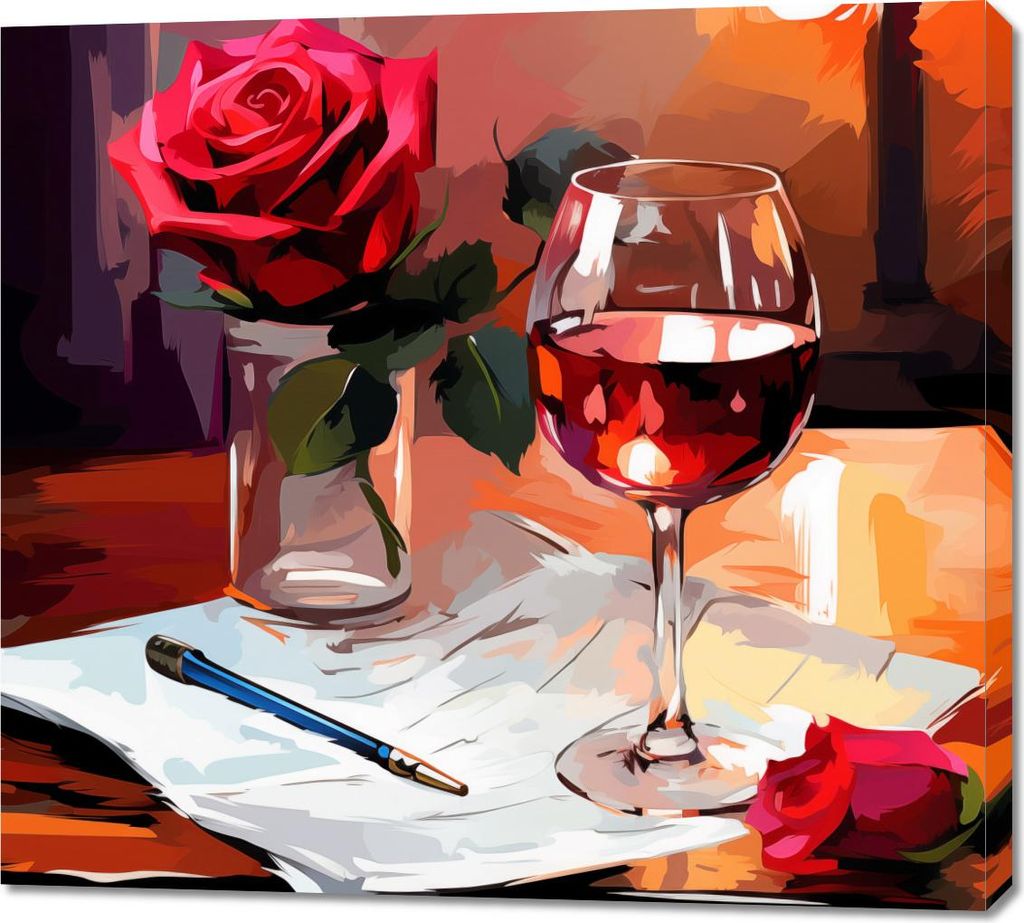 Bild 100x90cm Poetischer Abend