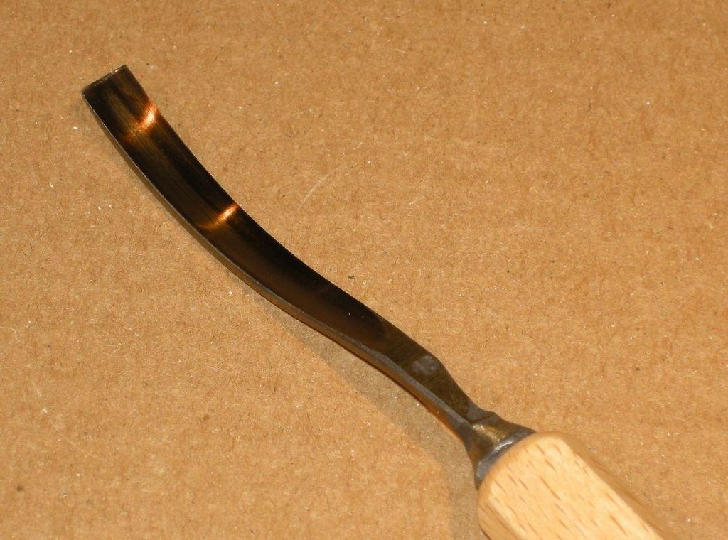 STUBAI Stemmeisen Stechbeitel Serie 52 - Form 16 | Gebogenes Hohleisen 2 mm, mit Holzgriff, für Figurenarbeiten, Kerb- und Reliefschnitzarbeiten, ...