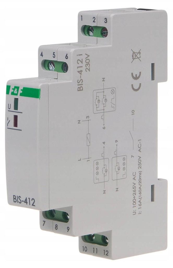Bistabiles Relais BIS-412-LED Relais F&F