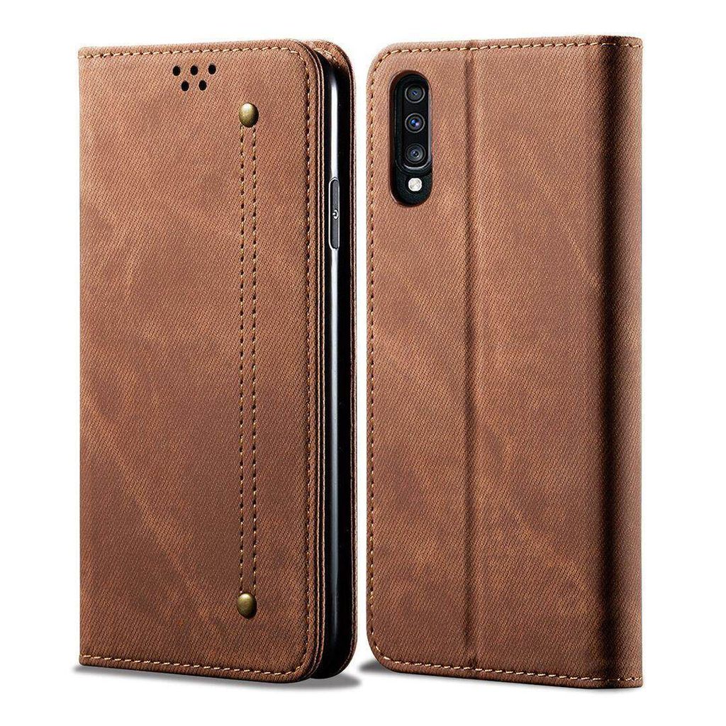 Custodia Galaxy A70, Custodia a portafoglio in pelle con Immagine del prodotto 