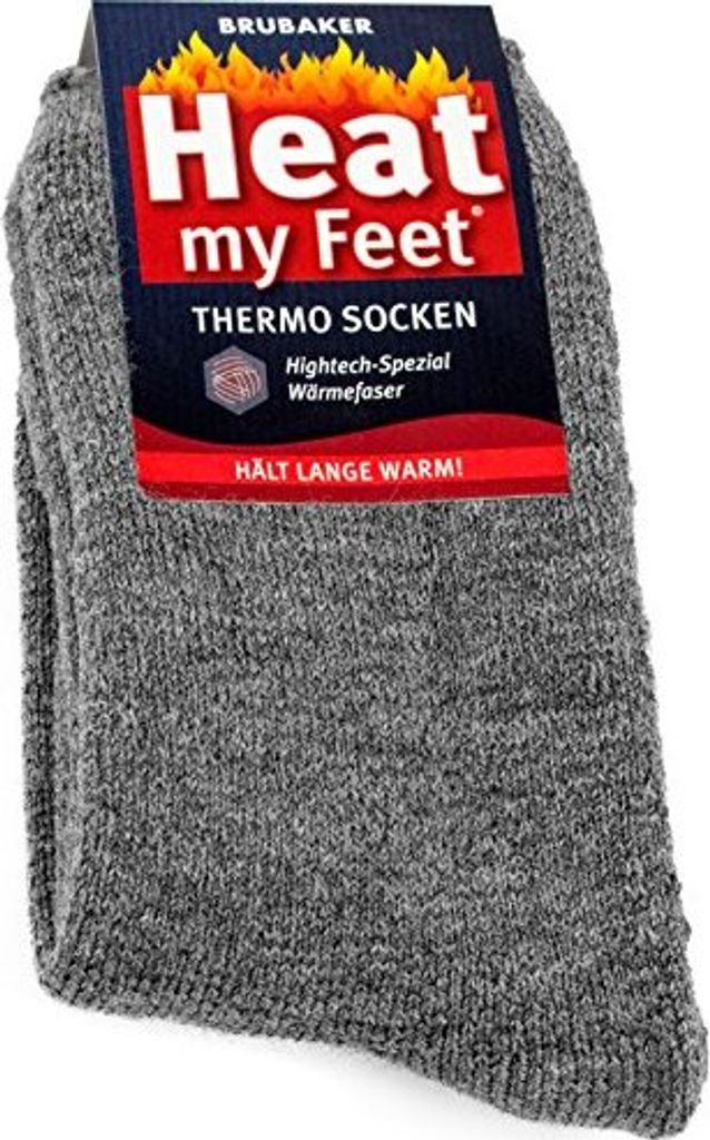 Brubaker 2 pary skarpet termicznych uni Heat my Feet szary Zdjęcie produktu