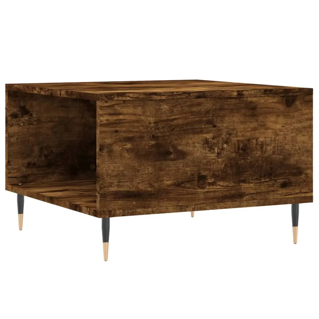 Tavolino Rovere Fumé 55x55 - Elegante Mobile Soggiorno Effetto Legno - 8
